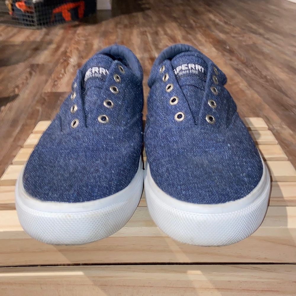 Sperry Top-Sider Canvas Sneaker - Navy/White - Size 13